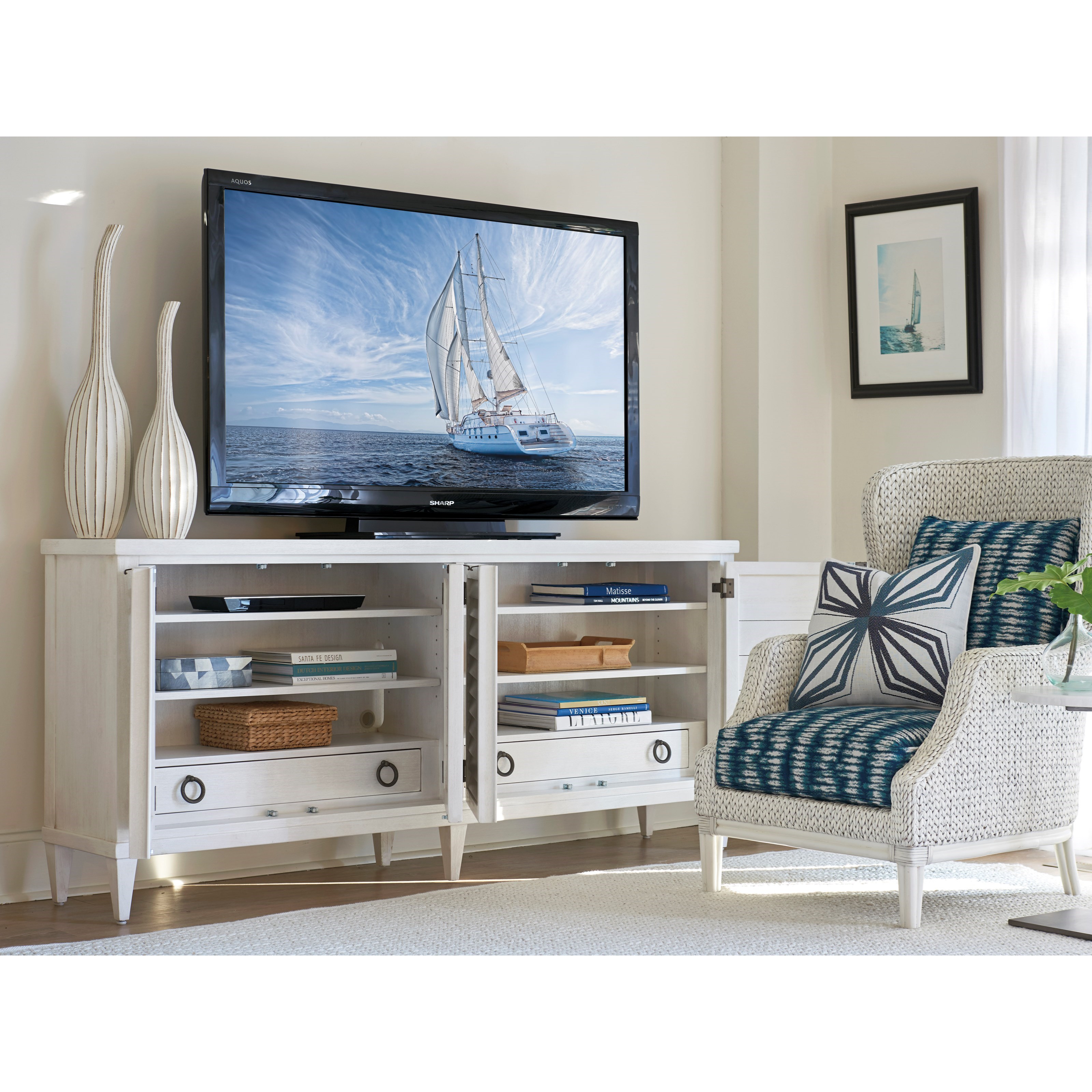 Tommy bahama tv stand hot sale